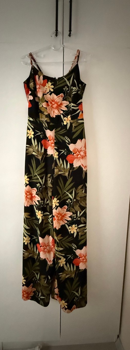 Çiçek Desenli Uzun Askılı Bohem Tulum - Görsel 2