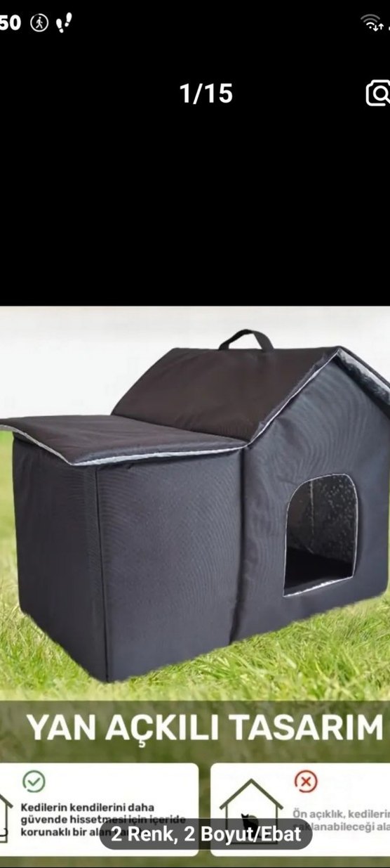 Su Geçirmez yalıtımlı  Kedi Evi - Görsel 3