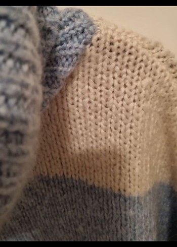 Boğazlı Oversize YÜN Kazak - Görsel 3