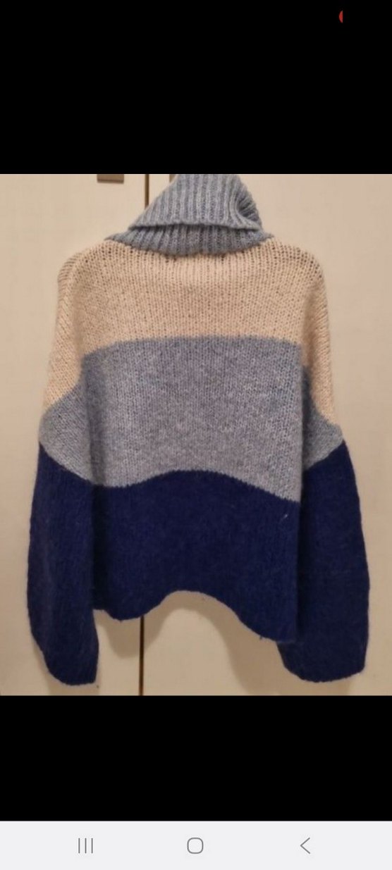 Boğazlı Oversize YÜN  Kazak - Görsel 4