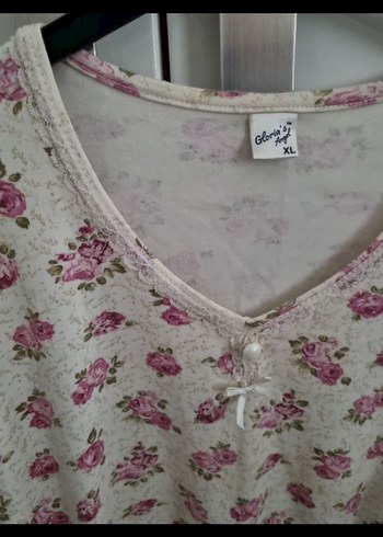 Uzun Kollu Çiçek Desenli Bohem Gecelik - Görsel 4