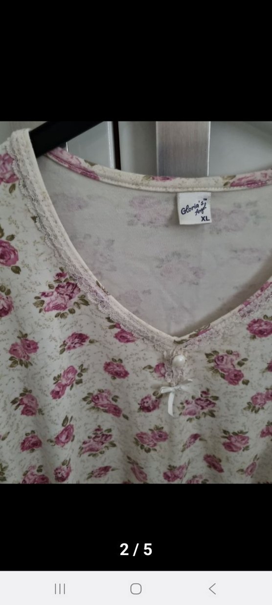 Uzun Kollu Çiçek Desenli Bohem Gecelik - Görsel 4