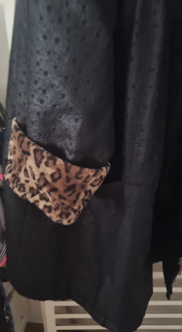 Leopar Suni Deri Kadın Kaban - Görsel 3