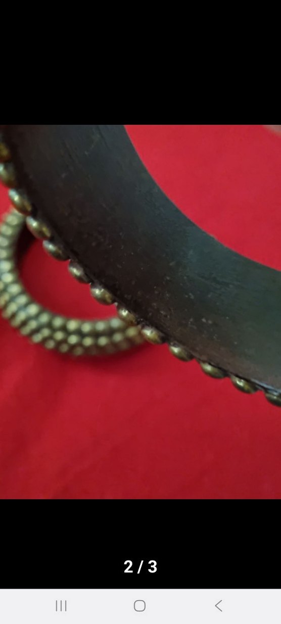 Vintage Ahsap  Bilezik - Görsel 3