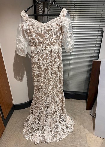 Bohem Beyaz Uzun Elbise - Görsel 4