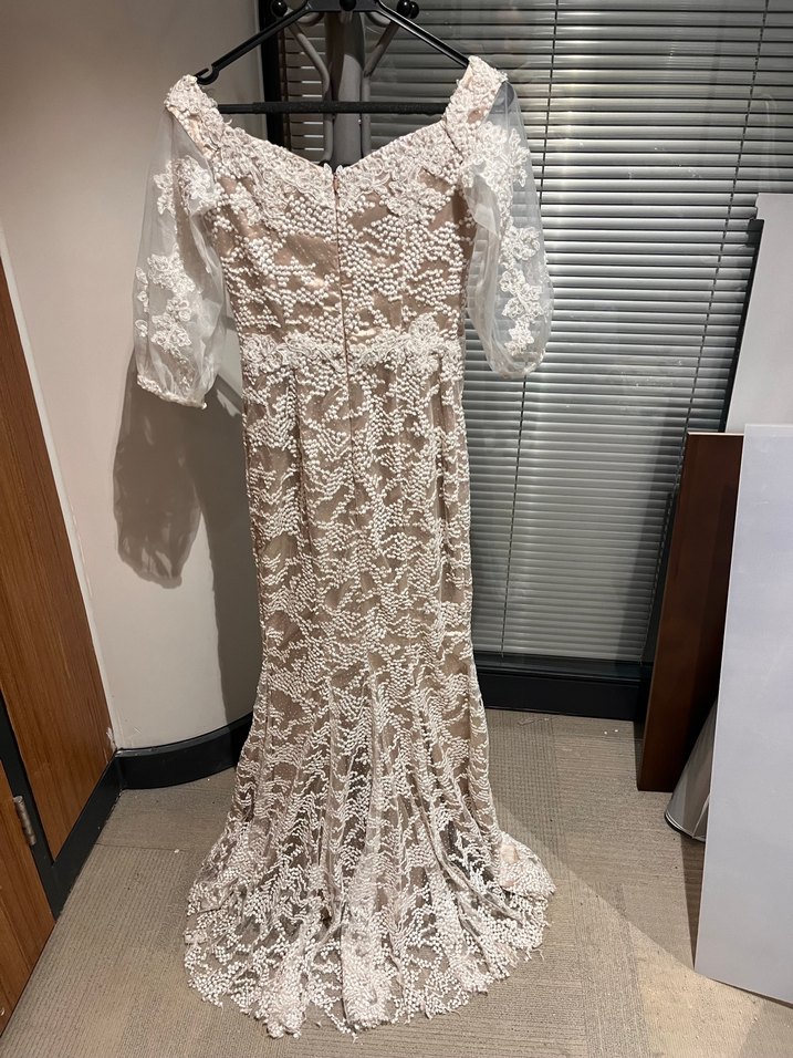 Bohem Beyaz Uzun Elbise - Görsel 4