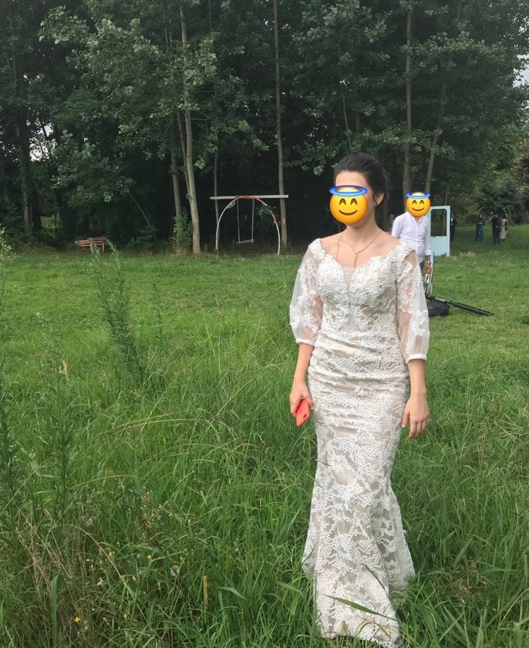 Bohem Beyaz Uzun Elbise - Görsel 2