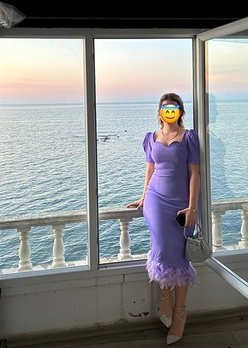 Tüylü Elbise - Görsel 2