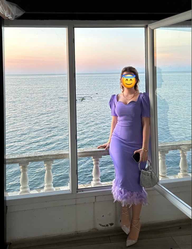 Tüylü Elbise - Görsel 2