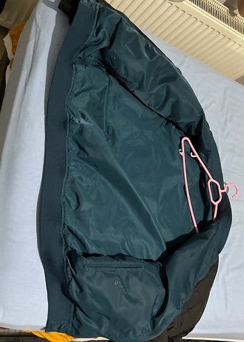 Siyah Fermuarlı çift taraflı erkek mont - Görsel 3