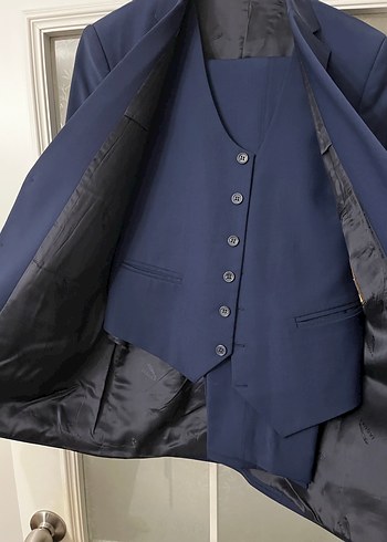 Erkek Lacivert Modern Klasik Takım Elbise - Görsel 2