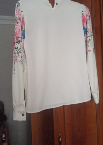 Çiçek Desenli Uzun Kollu Bohem Bluz - Görsel 2