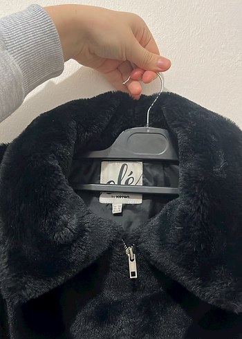 Siyah Peluş Kadın Ceket - Görsel 3