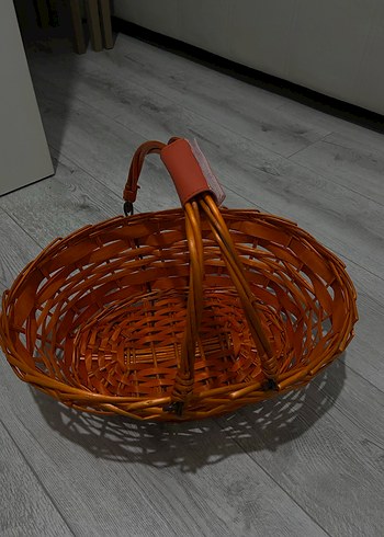 Turuncu Örgü Saplı Sepet - Görsel 3