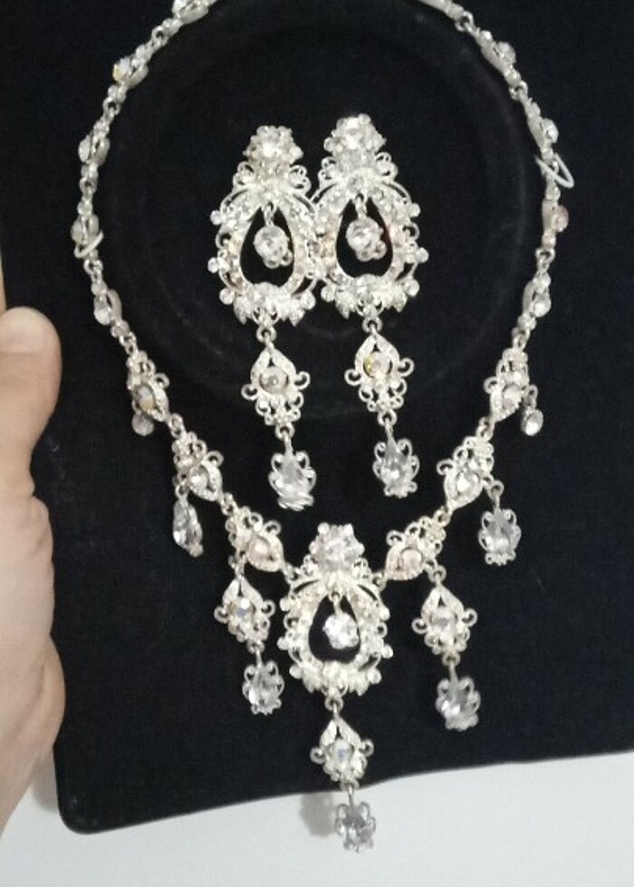 Kolye & küpe set - Görsel 2