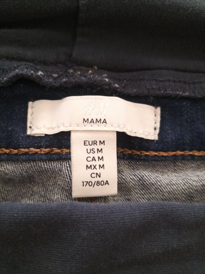 Lacivert Düğmeli Hamile Mini Şort - Görsel 4