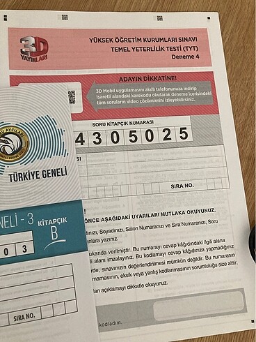  Beden Renk Tyt genel deneme