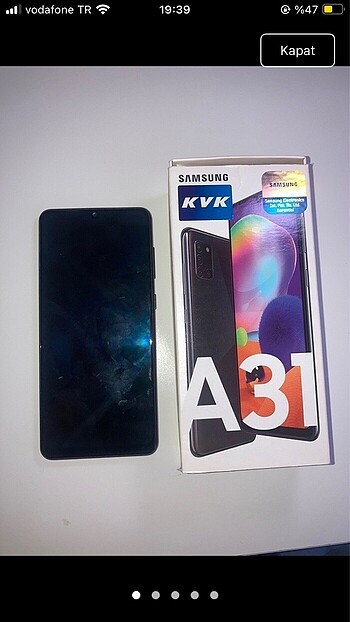 Samsung a31 cep telefonu