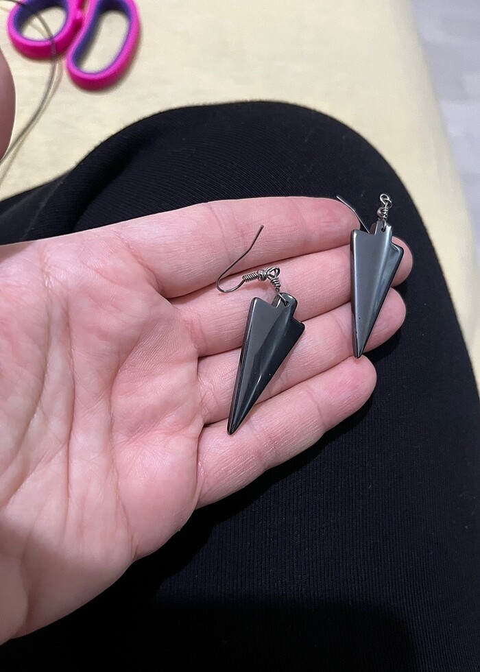 Onik doğal taş küpe - Görsel 2