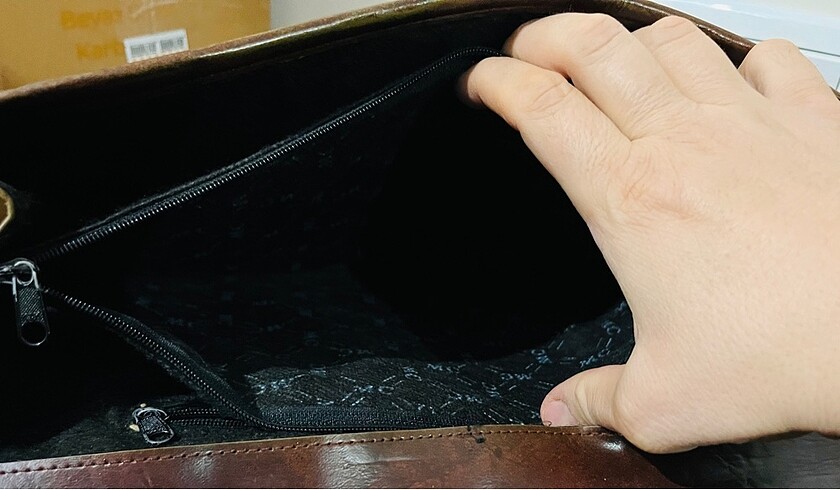 Hakiki Yılan Derisi MC Marka Vintage Bayan Çanta - Görsel 7