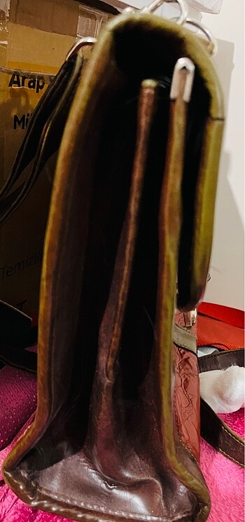 Hakiki Yılan Derisi MC Marka Vintage Bayan Çanta - Görsel 12