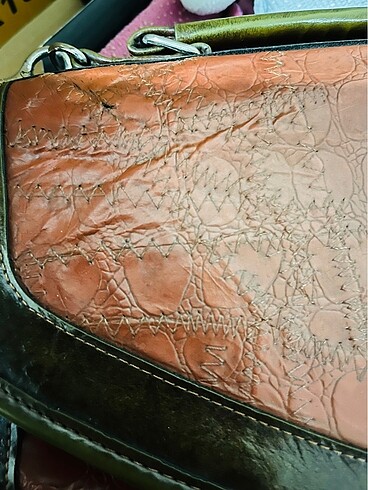 Hakiki Yılan Derisi MC Marka Vintage Bayan Çanta - Görsel 5