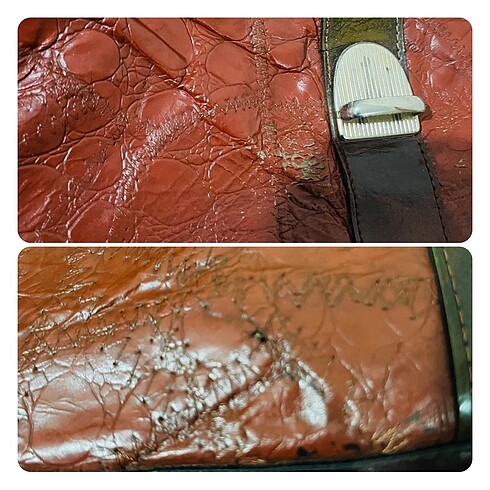 Hakiki Yılan Derisi MC Marka Vintage Bayan Çanta - Görsel 15