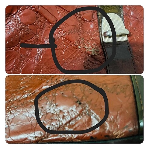 Hakiki Yılan Derisi MC Marka Vintage Bayan Çanta - Görsel 16