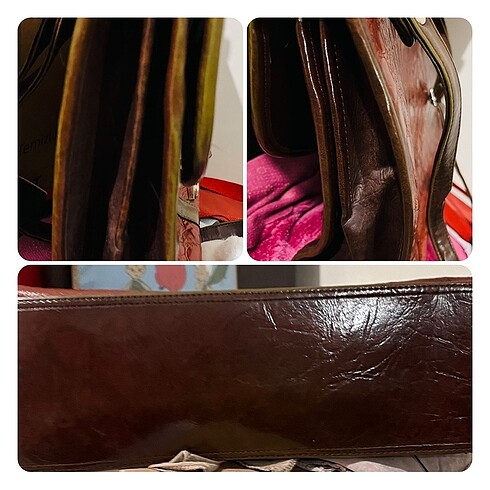 Hakiki Yılan Derisi MC Marka Vintage Bayan Çanta - Görsel 17