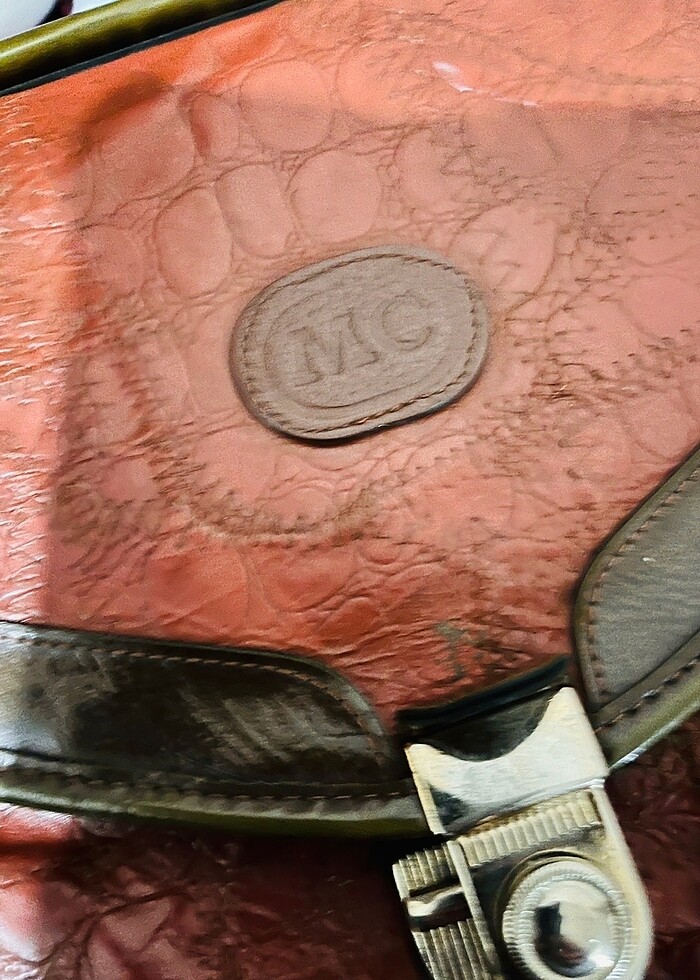 Hakiki Yılan Derisi MC Marka Vintage Bayan Çanta - Görsel 4