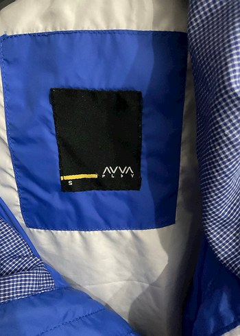 Düğmeli Parlak Mavi Yağmurluk - Görsel 2