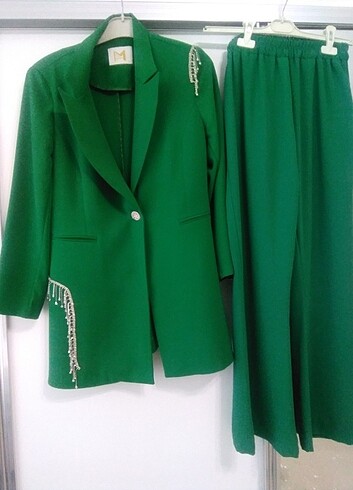 m Beden yeşil Renk Blazer takımı