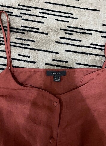 Primark primark keten dügmeli elbise