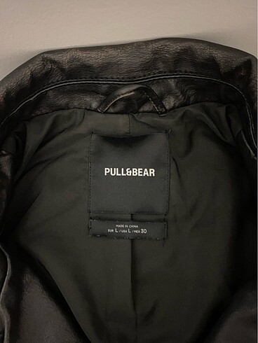 Pull and Bear pull and bear eskitme detaylı deri ceket
