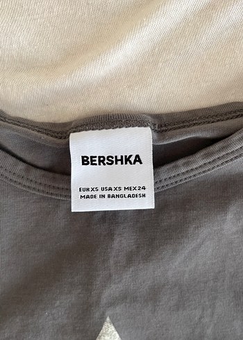 Bershka Gri kadın crop