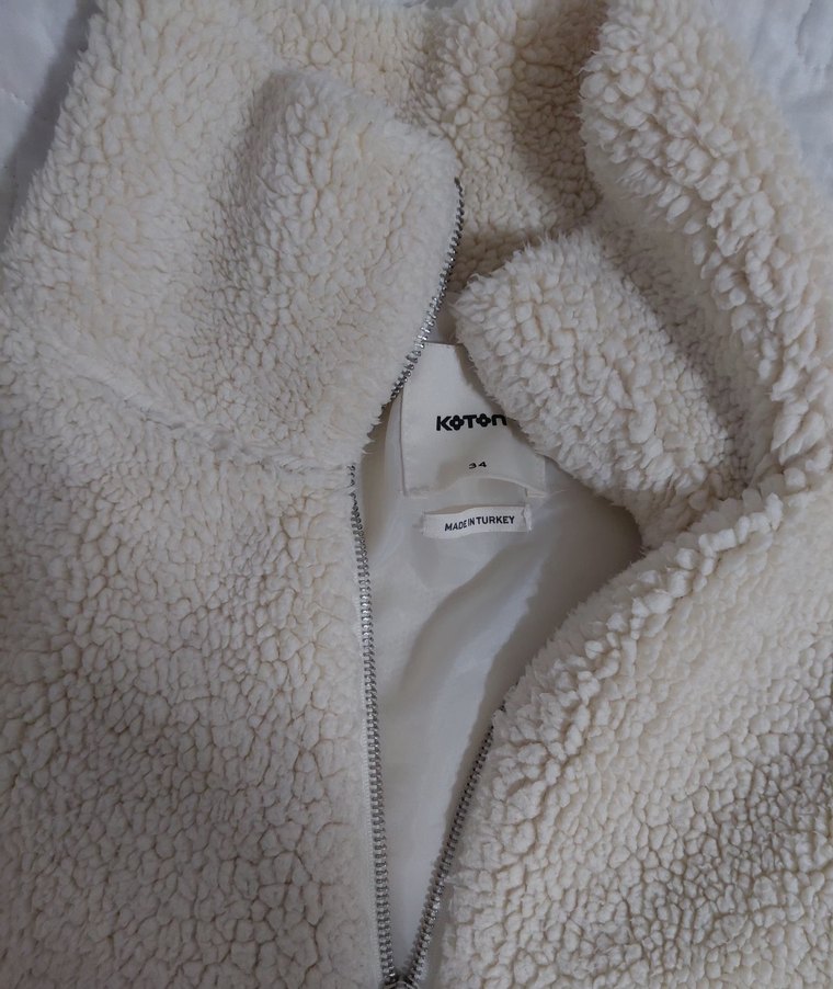 peluş koton mont - Görsel 3