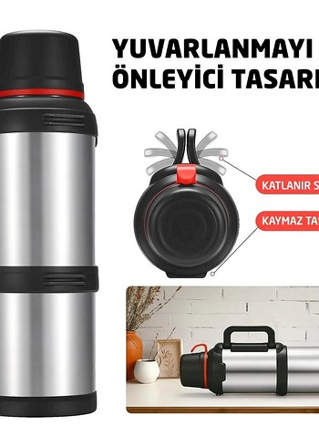 Diger Katlanabilir Kaymaz Tasarımlı Termos