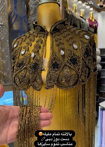 Taşlı pelerin - Görsel 6