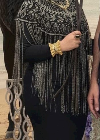 Taşlı pelerin - Görsel 8