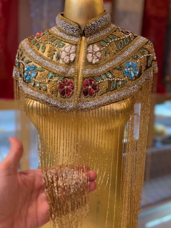 Taşlı pelerin - Görsel 5