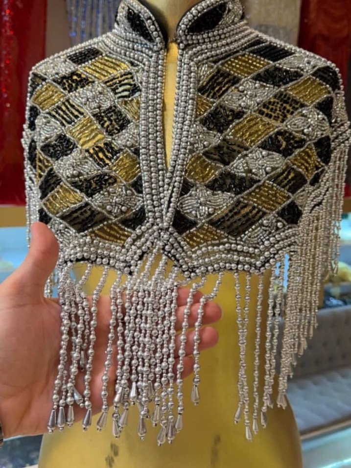 Taşlı pelerin - Görsel 2