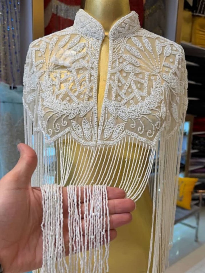 Taşlı pelerin - Görsel 4