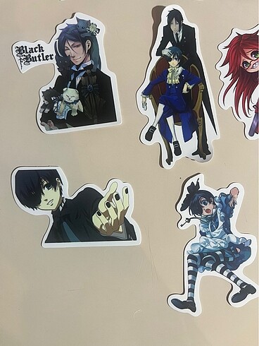  Beden Renk BLACK BUTLER ANİME STICKER SETİ