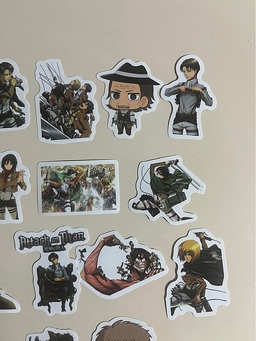 Beden ATTACK ON TITAN ANİME STICKER SETİ