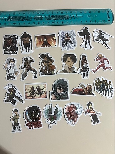 ATTACK ON TİTAN ANİME STICKER SETİ