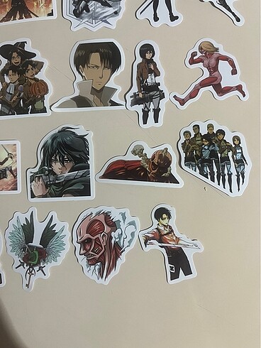 Beden Renk ATTACK ON TİTAN ANİME STICKER SETİ
