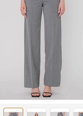 Yüksek Bel Wide Leg Pantolon 