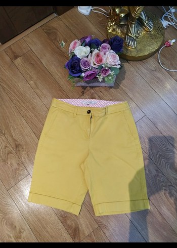 Sarı  Pamuklu Şort 36 beden - Görsel 3
