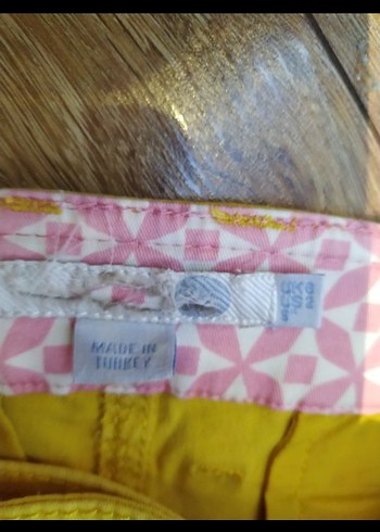 Sarı  Pamuklu Şort 36 beden - Görsel 6