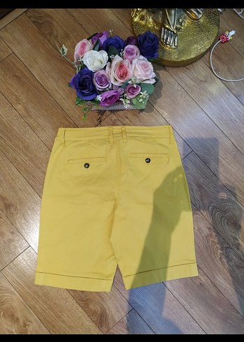 Sarı  Pamuklu Şort 36 beden - Görsel 5
